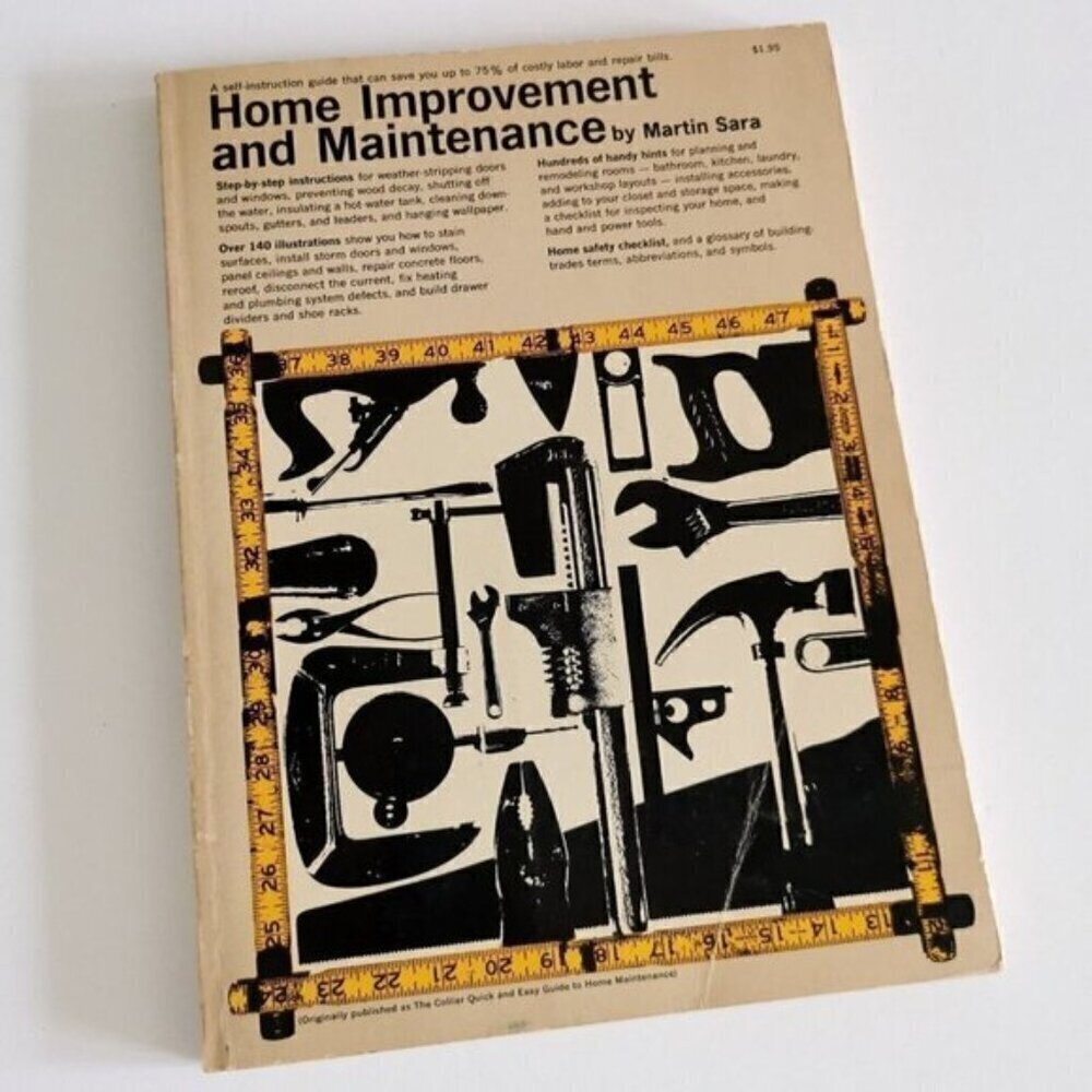 1968 Home Improvement & Maintenance Book Martin Sara Collier Quick Easy Series